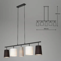 Pendelleuchte, 96 Cm, Max. 40 W, Schwarz-Weiß-Grau 11 Pendelleuchte, 96 Cm, Max. 40 W, Schwarz-Weiß-Grau -Briloner Store pendelleuchte schwarz weiss grau 5c2543991349e74eeebf5191f0005035