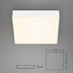 LED Deckenleuchte, 21,2 Cm, 16 W, Weiß 10 LED Deckenleuchte, 21,2 Cm, 16 W, Weiß -Briloner Store rahmenlose led aufbauleuchte weiss led platine1 masszeichnung 830b48fb715e825788bf2bab4d189c4f