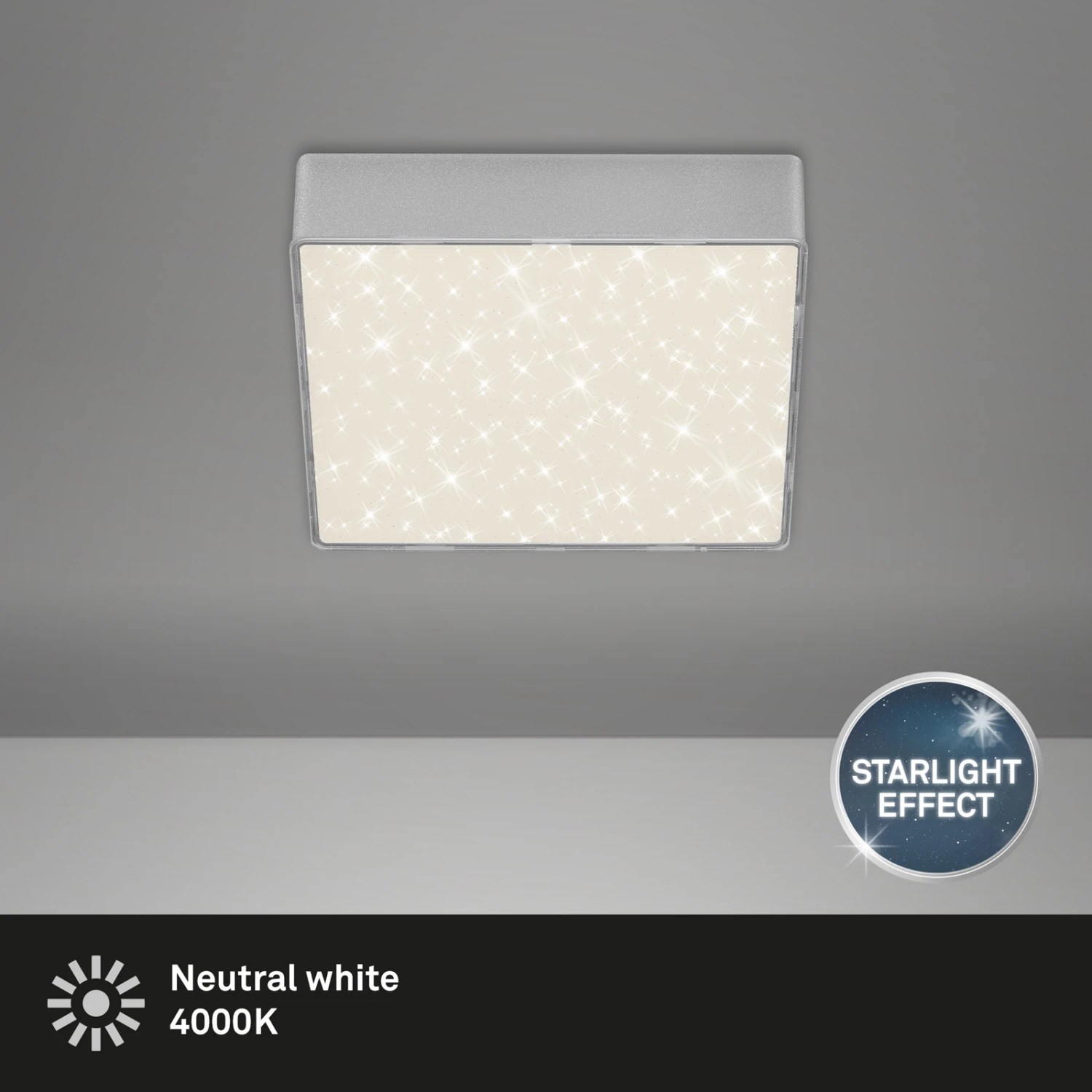 STERNENHIMMEL LED Deckenleuchte, 15,7 Cm, 11 W, Silber 3 STERNENHIMMEL LED Deckenleuchte, 15,7 Cm, 11 W, Silber – Bild 3