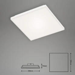 FRAMELESS LED Panel, 29,5 Cm, 1600 LUMEN, 12 WATT, Weiß -Briloner Store rahmenloses led panel weiss led masszeichnung 02d38167dc2eb622be56ad5b618b08e0