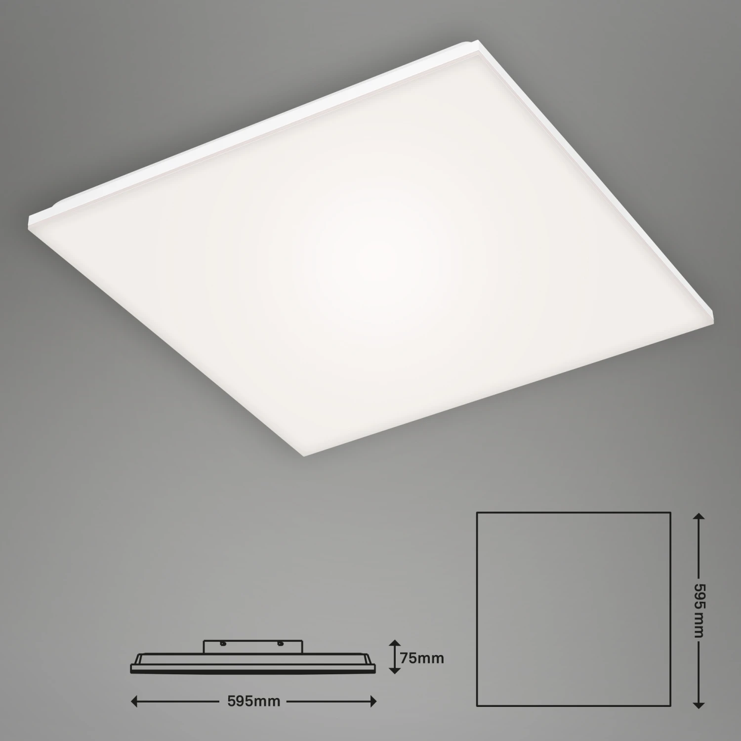 FRAMELESS LED Panel, 59,5 Cm, 3800 LUMEN, 38 WATT, Weiß 3 FRAMELESS LED Panel, 59,5 Cm, 3800 LUMEN, 38 WATT, Weiß – Bild 3