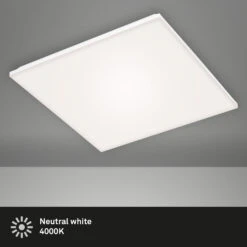 FRAMELESS LED Panel, 59,5 Cm, 3800 LUMEN, 38 WATT, Weiß 10 FRAMELESS LED Panel, 59,5 Cm, 3800 LUMEN, 38 WATT, Weiß -Briloner Store rahmenloses led panel weiss led titelbild 814d3553139a0a1927e920a66cb43d3c