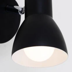 Briloner Cup Wandleuchte, Schwenkbar, 1-flammig, E14 Fassung, Schwarz 12 Briloner Cup Wandleuchte, Schwenkbar, 1-flammig, E14 Fassung, Schwarz -Briloner Store retro style spot schwarz weiss 1xe14 detail1 e297252856dd89a4214d4f3e35165924