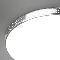 RGB-CCT LED Deckenleuchte, Ø 45,5 Cm, LED-Platine, 24W, 2700 Lm, Chrom -Briloner Store rgb cct led deckenleuchte chrom 93f90c77f44098aeb44060775e5455b6