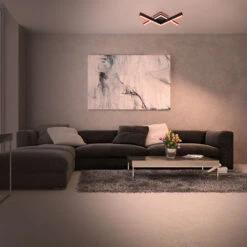 RGB CCT LED Deckenleuchte, 64,5cm, LED-Platine, 20 W, 1800 Lm, Schwarz -Briloner Store rgb cct led deckenleuchte schwarz 14a9200f8a48406ed5ceb4d9df6e430d