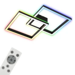 RGB CCT LED Deckenleuchte, 59,7 Cm, LED-Platine, 44 W, 4400 Lm, Schwarz