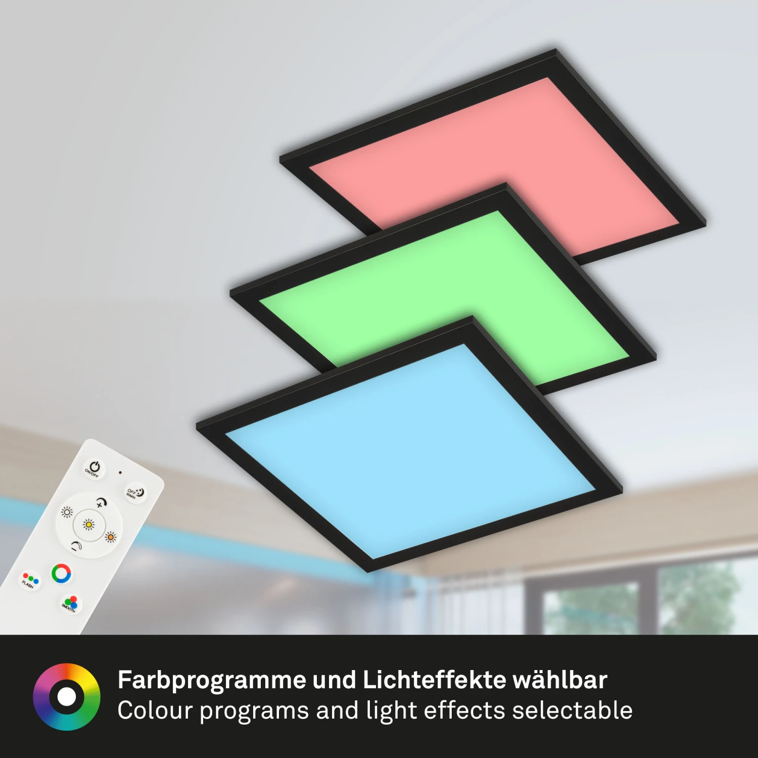 CCT LED Panel, 29,6 Cm, 18 W, 1800 Lm, Schwarz 6 CCT LED Panel, 29,6 Cm, 18 W, 1800 Lm, Schwarz – Bild 6