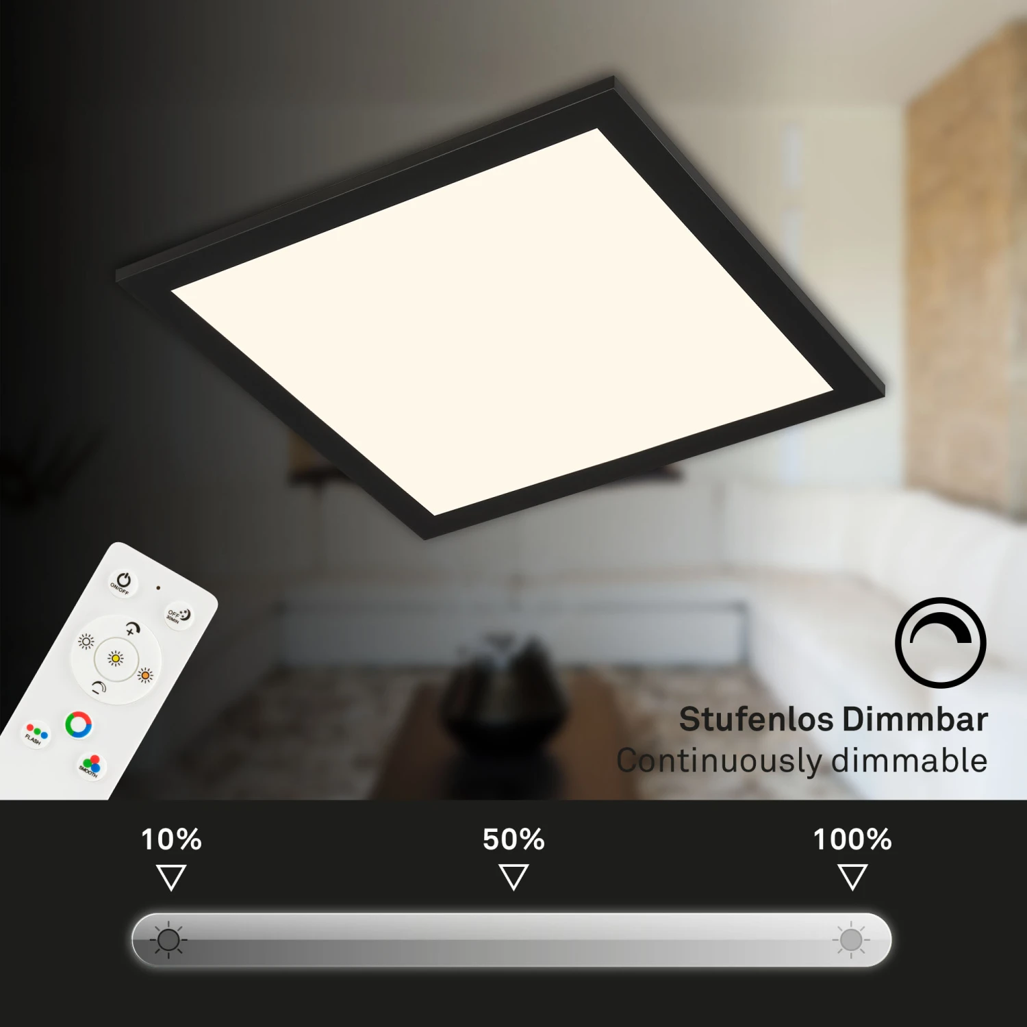 CCT LED Panel, 29,6 Cm, 18 W, 1800 Lm, Schwarz 5 CCT LED Panel, 29,6 Cm, 18 W, 1800 Lm, Schwarz – Bild 5