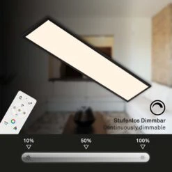 CCT LED Panel, 119,6 Cm, 40 W, 2500 Lm, Schwarz -Briloner Store rgb cct led panel schwarz 1xled platine rgb led funktion1 aa4fd981b73775612c99bc96eaabccc7