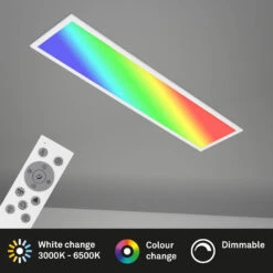 RGB CCT LED Panel, 100 Cm, 24 W, Weiß -Briloner Store rgb cct led panel weiss 1xled platine2 rgb led freisteller2 b4d84d9f2a8469f8e495c21f4c9b759f