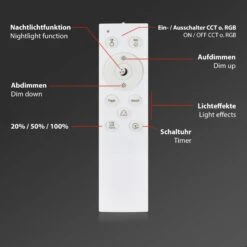 RGBW LED Aufbauleuchte Ø 38 Cm, LED-Platine, 22 W, 2900 Lm, Weiß -Briloner Store rgb w led aufbauleuchte weiss 1xled 2 milieu1 42302229799665b2ae43f2c1433d508f
