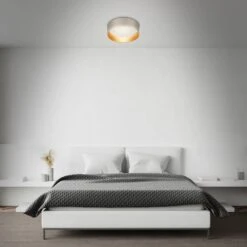 Sternenhimmel Deckenleuchte, Ø 40 Cm, 18 W, 2200 Lm, Taupe-Gold -Briloner Store runde sternenhimmel deckenleuchte in taupe gold 1f4a19c58c73343847c439dd623505e7