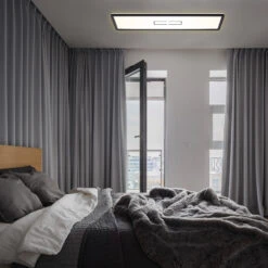 Slim LED Panel, 58 Cm, 2700 LUMEN, 22 WATT, Schwarz -Briloner Store slim led panel schwarz 52b16a6c094eb6d2f3d853bdfb983308