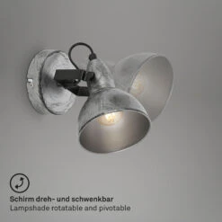 Spotleuchte Ø 10 Cm 1x Exkl E14 Max 40W Antik Silber -Briloner Store spot antik silber 1xe14 ohne leuchtmittel funktion1 7df44b79e4fd66030277404d4c4d3d9a