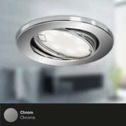 3er-Set Spot Einbauleuchte, Ø 8,6 Cm, 3 W, Chrom -Briloner Store spot einbauleuchte chrom b5b6c8c55a26d1f78e08989cd86c2bd2