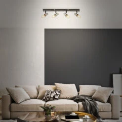 Spotleuchte 63 Cm 4xexkl. E27 Max. 60W Antik-silber -Briloner Store spotleuchte anitk silberschwarz 4xe27 milieu1 21d75d855d48f478566f5d842a92181e