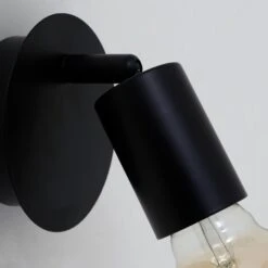 Briloner Pearl Wandleuchte, Schwenkbar, Retro, 1-flammig, Schwarz -Briloner Store spotleuchte schwarz 1xe27 detail1 6dbec916a3fa4fc32d1949a448e5e3b8