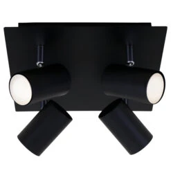 Briloner Run Deckenstrahler, Schwenkbar, 4-flammig, GU10 Fassung, Schwarz