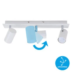 Briloner Run Deckenstrahler, Schwenkbar, 3-flammig, GU10 Fassung, Weiß -Briloner Store spotleuchte weiss 3xgu10 funktion 54d99eb776a5c05885f54836bc170da4
