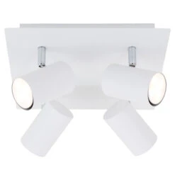 Briloner Run Deckenstrahler, Schwenkbar, 4-flammig, GU10 Fassung, Weiß