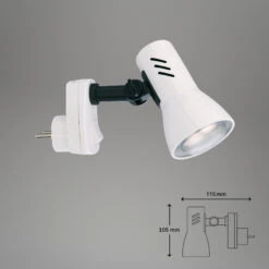 Steckerleuchte 10,5 Cm 1x Exkl E14 25W Weiß -Briloner Store steckerleuchte weiss e14 masszeichnung 658ec13d45885643c9df154a7a6b336f