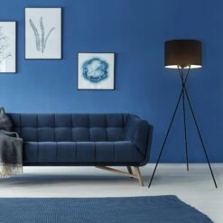 Stoff Stehleuchte 1x Exkl E27 60W Schwarz -Briloner Store stehleuchte schwarz 1xe27 ohne leuchtmittel milieu1 3ab6af5dda0eab9de8e059f1407c2bd1