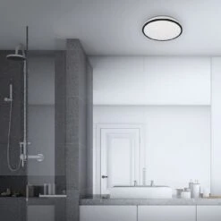 STERNENHIMMEL LED Deckenleuchte, Ø 28 Cm, 12 W, Schwarz -Briloner Store sternenhimmel led deckenleuchte schwarz bad dunkel 157ce9d42da2329af67c164e04a1e457