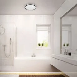 STERNENHIMMEL LED Deckenleuchte, Ø 28 Cm, 12 W, Schwarz -Briloner Store sternenhimmel led deckenleuchte schwarz bad hell 253a0cad61f4bf3434ede0cd696ab092