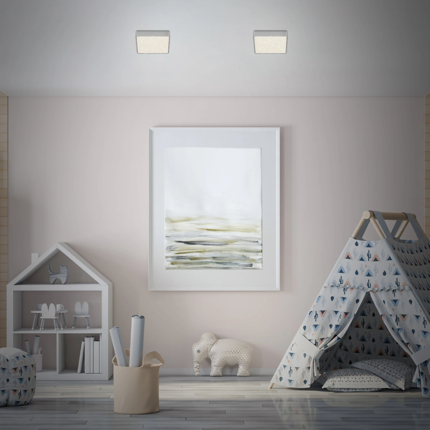 STERNENHIMMEL LED Deckenleuchte, 15,7 Cm, 11 W, Silber 2 STERNENHIMMEL LED Deckenleuchte, 15,7 Cm, 11 W, Silber – Bild 2