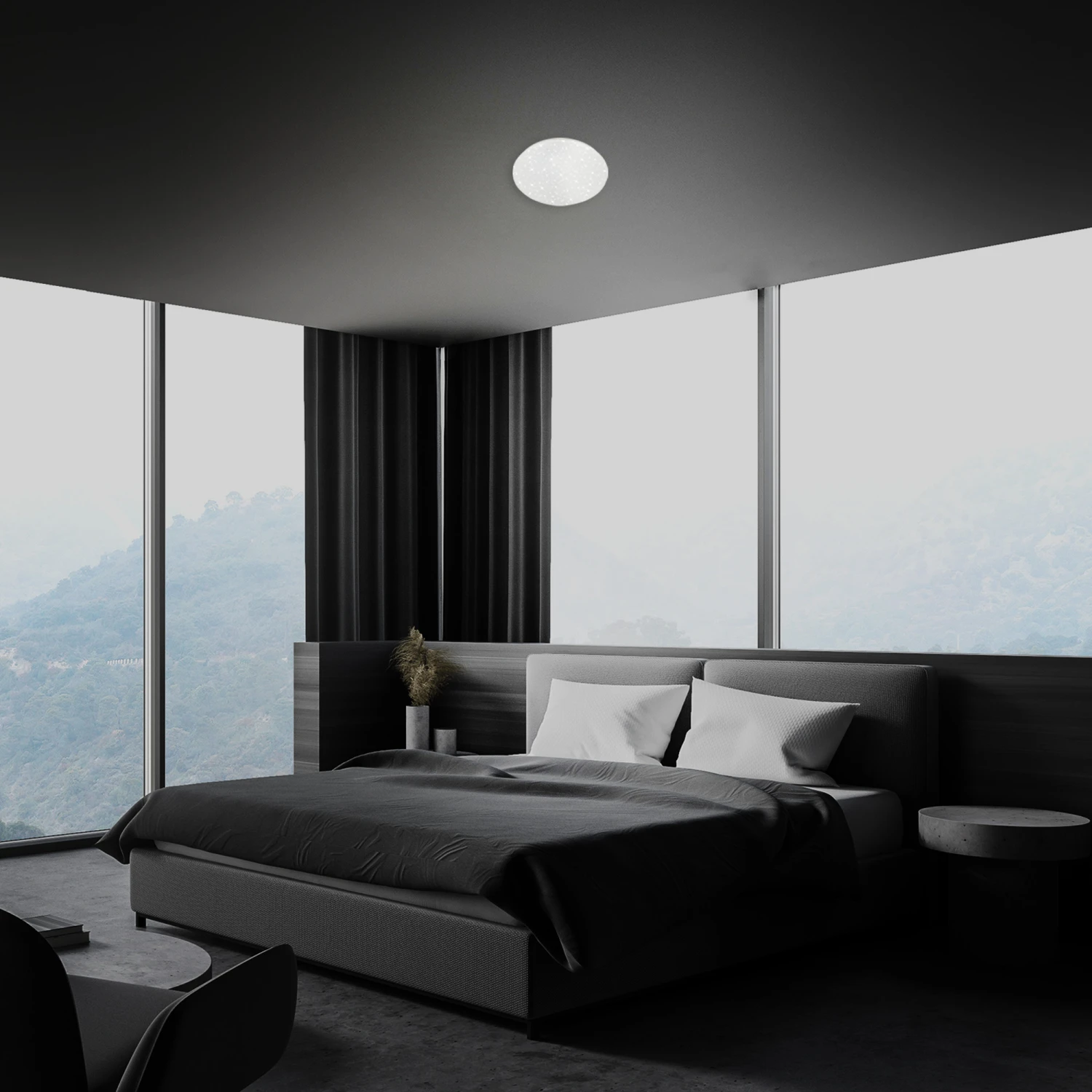 STERNENHIMMEL LED Deckenleuchte, Ø 22 Cm, 8 W, Weiß 2 STERNENHIMMEL LED Deckenleuchte, Ø 22 Cm, 8 W, Weiß – Bild 2