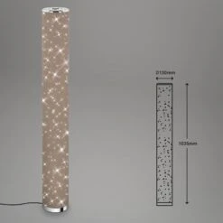 LED Stehleuchte Ø 13 Cm 12W 1100lm Taupe 10 LED Stehleuchte Ø 13 Cm 12W 1100lm Taupe -Briloner Store sternenhimmel led stehleuchte taupe chrom masszeichnung 7c8d974c819550cbfd99cd266b4a6471