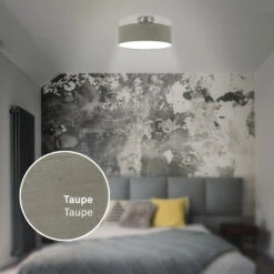 Stoff Deckenleuchte, Ø 30 Cm, Max. 40 W, Taupe -Briloner Store stoff deckenleuchte taupe 1xe27 funktion e2b4ad5cd5870d35696136c6f0b50308