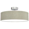 Stoff Deckenleuchte, Ø 38 Cm, Max. 40 W, Taupe