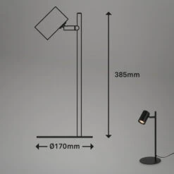 Tischleuchte, 17 Cm, Exkl. GU10, Max. 9 W, Schwarz -Briloner Store tischleuchte schwarz masszeichnung 9a55e8dd8b7fcc49104aa19b2f4957c5