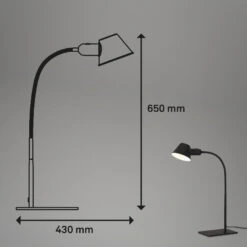 Tischleuchte, 23 Cm, Exkl 1x. E27, Max. 10 W, Schwarz -Briloner Store tischleuchte schwarz masszeichnung d8f273d1930896aee37ddcc59c553bac