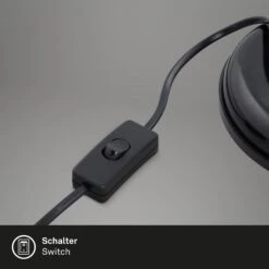Tischleuchte, Ø 15,5 Cm, Max. 25 W, Schwarz -Briloner Store tischleuchte schwarz schnurschalter 899a1529b6bc5a32f2134bdf459adc33
