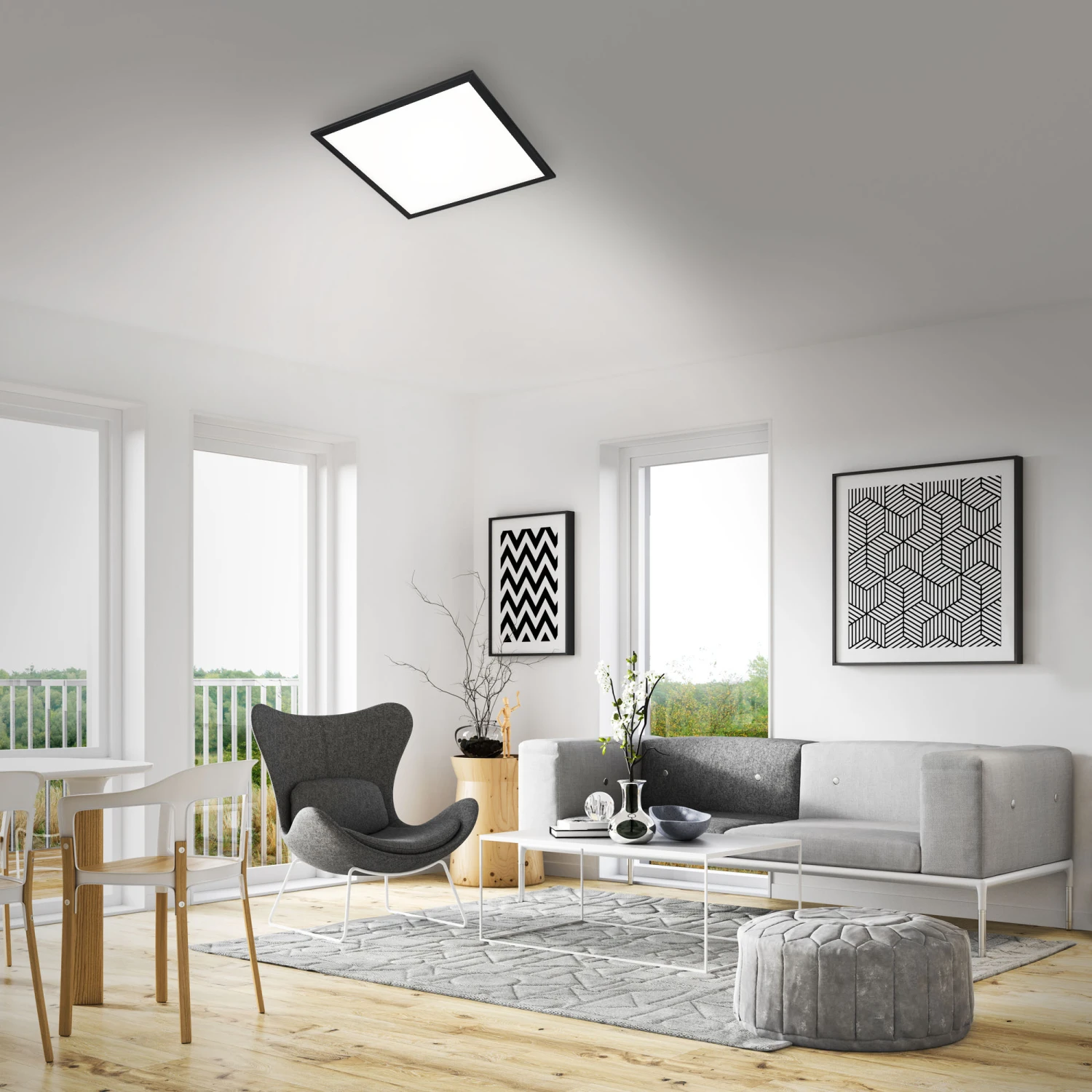 CCT LED Panel, 44,5 Cm, 24 W, Schwarz 4 CCT LED Panel, 44,5 Cm, 24 W, Schwarz – Bild 4