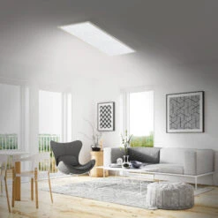 STERNENHIMMEL LED Panel, 100 Cm, 2200 LUMEN, 24 WATT, Weiß -Briloner Store ultraflache s cct sternenhimmel led panel weiss 1xled milieu1 0bad143a44883883549fe3018be359a6