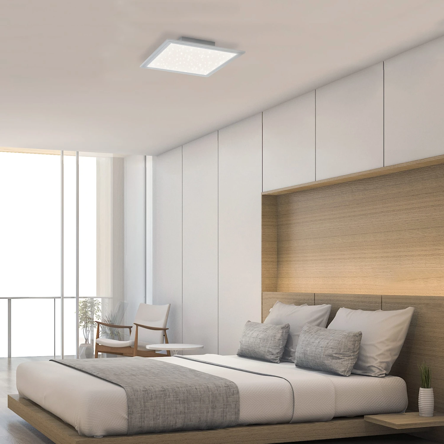 STERNENHIMMEL LED Panel, 45 Cm, 2200 LUMEN, 22 WATT, Weiß 2 STERNENHIMMEL LED Panel, 45 Cm, 2200 LUMEN, 22 WATT, Weiß – Bild 2