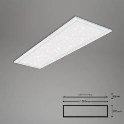 STERNENHIMMEL LED Panel, 100 Cm, 2200 LUMEN, 24 WATT, Weiß -Briloner Store ultraflaches cct sternenhimmel led panel weiss led masszeichnung 40455d3f4082d3fc9e9a98407dc8e108