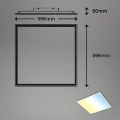 STERNENHIMMEL LED Panel, 59,6 Cm, 3800 LUMEN, 36 WATT, Weiß -Briloner Store ultraflaches cct sternenhimmel led panel weiss masse 20cdbbec5b6f30119adfd7bc57664cdd