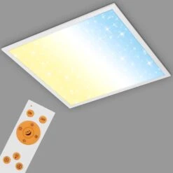 STERNENHIMMEL LED Panel, 59,6 Cm, 3800 LUMEN, 36 WATT, Weiß -Briloner Store ultraflaches cct sternenhimmel led panel weiss tb09 9edf8cf8b08da36195c34ead6f99163f