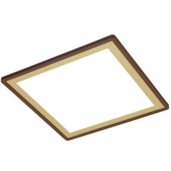 Ultraflaches LED Panel Mit LED Backlight, 48 Cm, LED, 18 W, 2400 Lm, Braun-gold