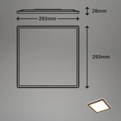 Ultraflaches LED Panel Mit LED Backlight, 48 Cm, LED, 18 W, 2400 Lm, Braun-gold 10 Ultraflaches LED Panel Mit LED Backlight, 48 Cm, LED, 18 W, 2400 Lm, Braun-gold -Briloner Store ultraflaches led panel braun gold masse 51b6f20515cf9b4566c17a702119f94b