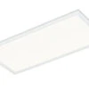 Briloner Simple LED Deckenleuchte, LED Panel Flach, Eckig, 59,5x29,5 Cm, Weiß
