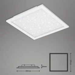 STERNENHIMMEL LED Panel, 45 Cm, 2200 LUMEN, 22 WATT, Weiß 9 STERNENHIMMEL LED Panel, 45 Cm, 2200 LUMEN, 22 WATT, Weiß -Briloner Store ultraflaches sternenhimmel led panel weiss led masszeichnung d20218b5fef26a863ae21f404aaa4d0e