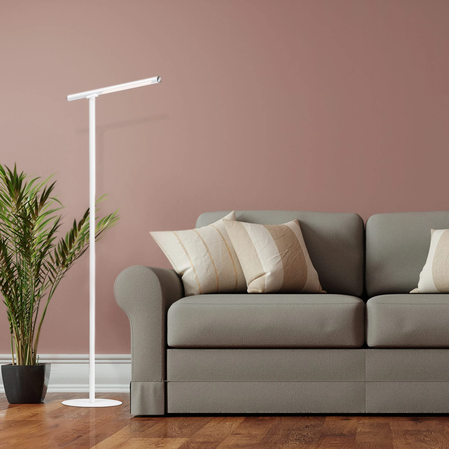 LED Touch Stehleuchte 130,5 Cm 2,3W 300lm Weiß 6 LED Touch Stehleuchte 130,5 Cm 2,3W 300lm Weiß – Bild 6