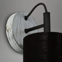 Stoff Wandleuchte Ø 12 Cm Exkl. E14 Max. 25W Antik-silber -Briloner Store wandleuchte antik silber 40f83e5e22351f056060e671d80bb629