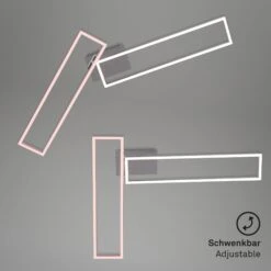 LED Frame 110 Cm 40W 2200lm Chrom 17 LED Frame 110 Cm 40W 2200lm Chrom -Briloner Store wifi cct led wand und deckenleuchte chrom alu led funktion2 21e965ddb3f73b31f3e87e70a52bc218