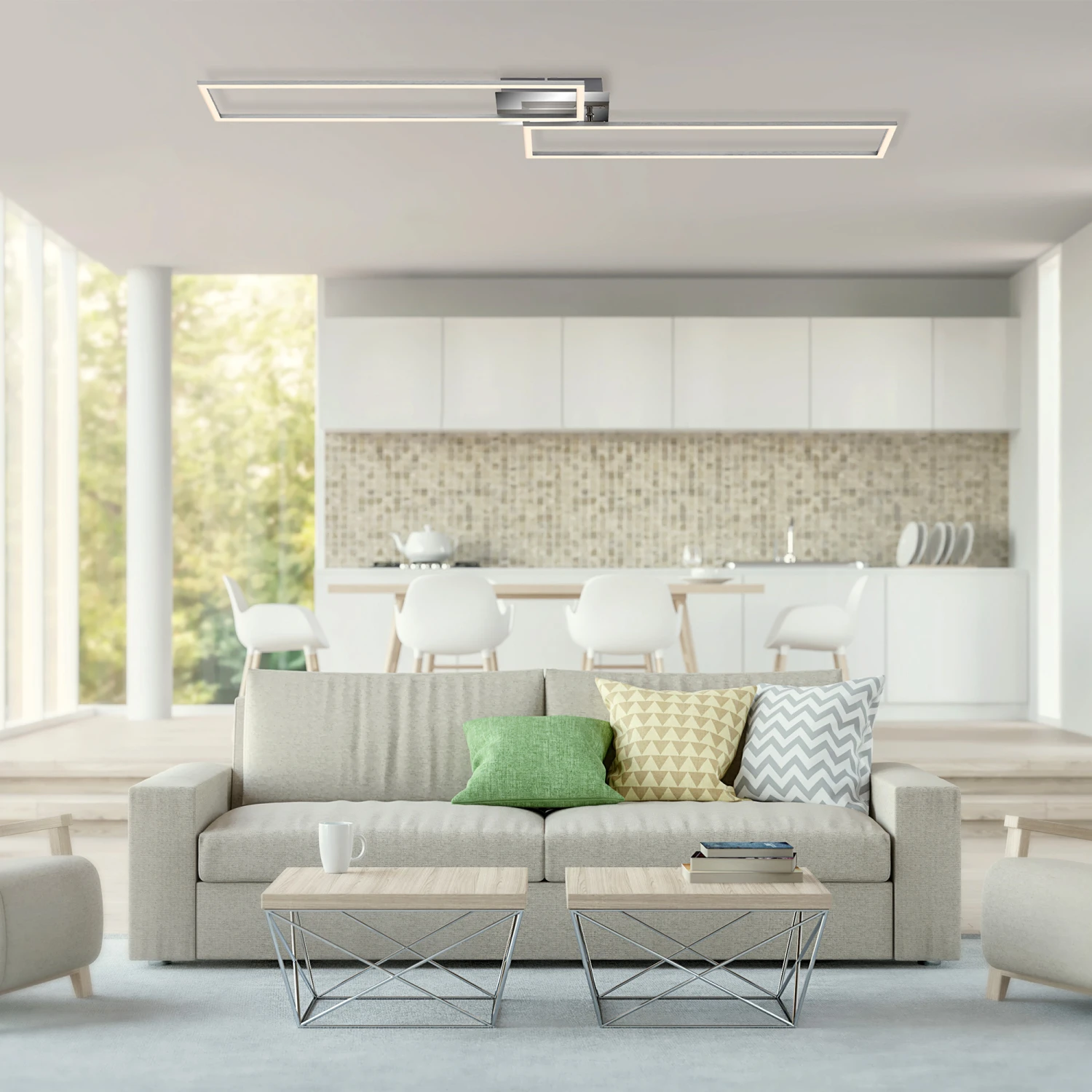 LED Frame 110 Cm 40W 2200lm Chrom 6 LED Frame 110 Cm 40W 2200lm Chrom – Bild 6